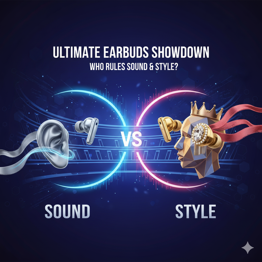 Ultimate Earbuds Showdown: Who Rules Sound & Style? Ultimate Earbuds Showdown Who Rules Sound & Style.